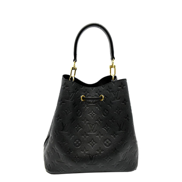 LOUIS VUITTON NeoNoe MM Monogram Empreinte Leather Shoulder Bag Black