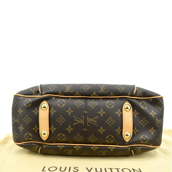 Louis Vuitton Galliera PM Monogram Hobo Shoulder Bag in brown color