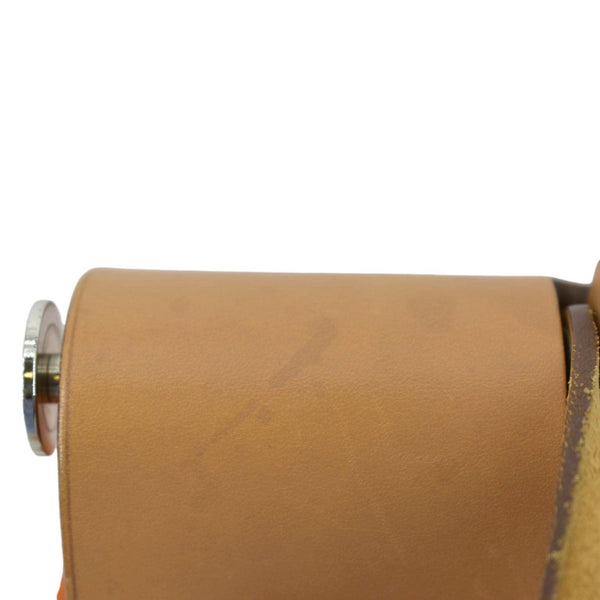 HERMES Herbag Canvas Tote Bag - Bold Orange Elegance.