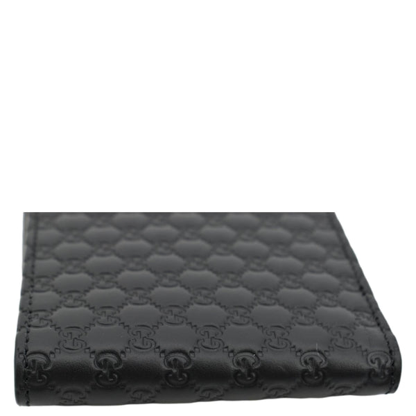GUCCI Microguccissima Leather Bi-fold Wallet Black 260987