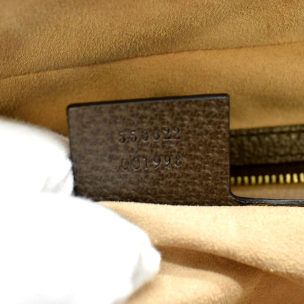 GUCCI Ophidia Web Small GG Supreme Canvas Shoulder Bag Beige 550622