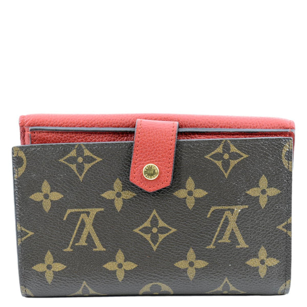 LOUIS VUITTON Pallas Compact Monogram Canvas Wallet Cerise