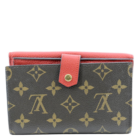 LOUIS VUITTON Pallas Compact Monogram Canvas Wallet Cerise