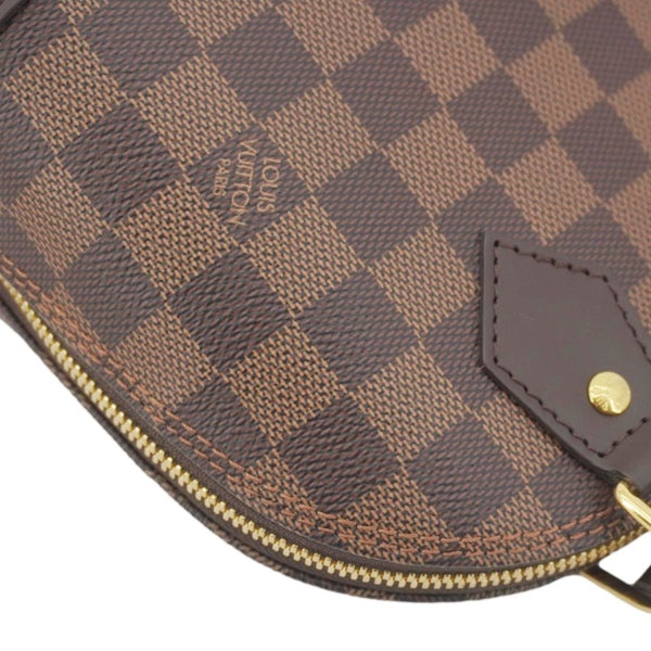 LOUIS VUITTON Alma BB Damier Ebene Satchel Shoulder Bag Brown