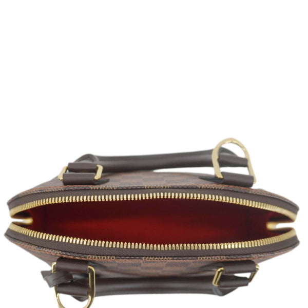 LOUIS VUITTON Alma BB Damier Ebene Satchel Shoulder Bag Brown