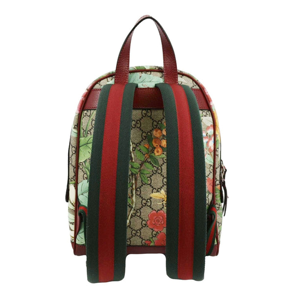 GUCCI Tian Print GG Supreme Monogram Canvas Backpack Beige 427042