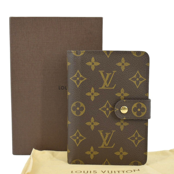 LOUIS VUITTON Agenda Monogram Canvas Planner Cover Brown