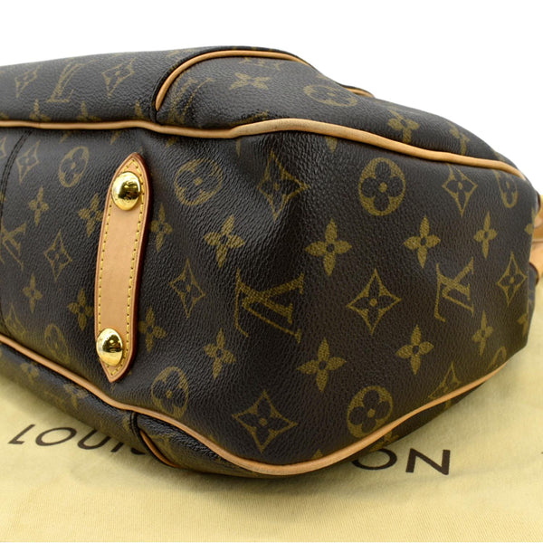 Louis Vuitton Galliera PM Monogram Hobo Shoulder Bag in brown color