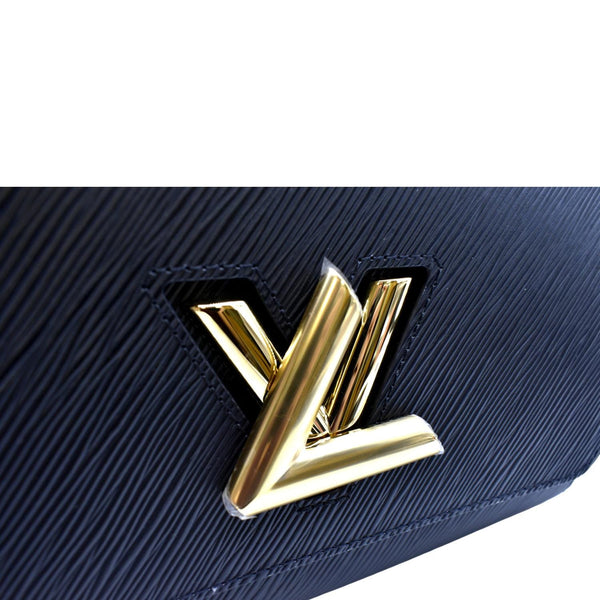 LOUIS VUITTON LV Twist MM Epi Leather Shoulder Bag Black