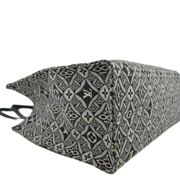 LOUIS VUITTON Onthego GM 1854 Jacquard Tote Bag Grey