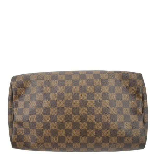 LOUIS VUITTON Speedy 30 Damier Ebene Satchel Bag Brown