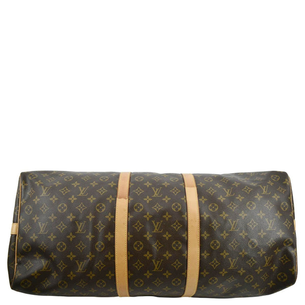 LOUIS VUITTON Keepall 60 Monogram Canvas Travel Bag Brown