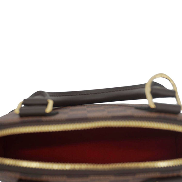 LOUIS VUITTON Alma BB Damier Ebene Satchel Shoulder Bag Brown