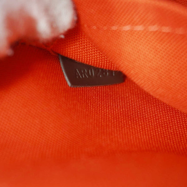 LOUIS VUITTON Alma BB Damier Ebene Satchel Shoulder Bag Brown