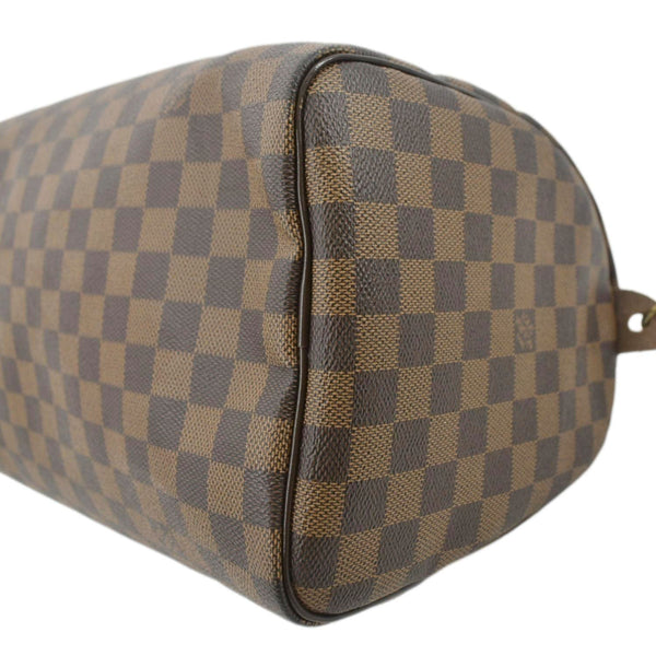 LOUIS VUITTON Speedy 30 Damier Ebene Satchel Bag Brown