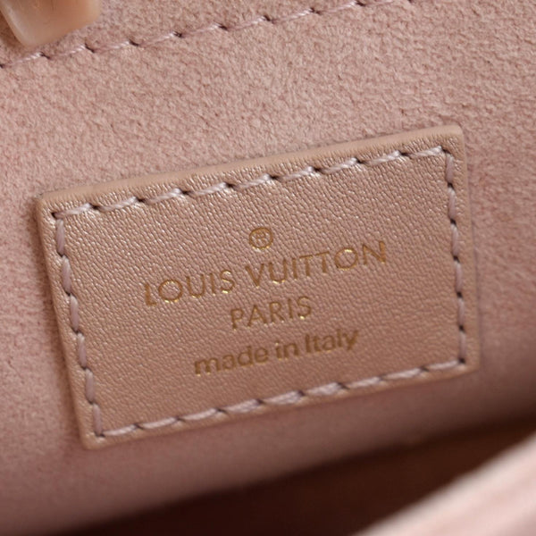 LOUIS VUITTON New Wave PM Quilted Leather Chain Crossbody Bag Rose Blossom