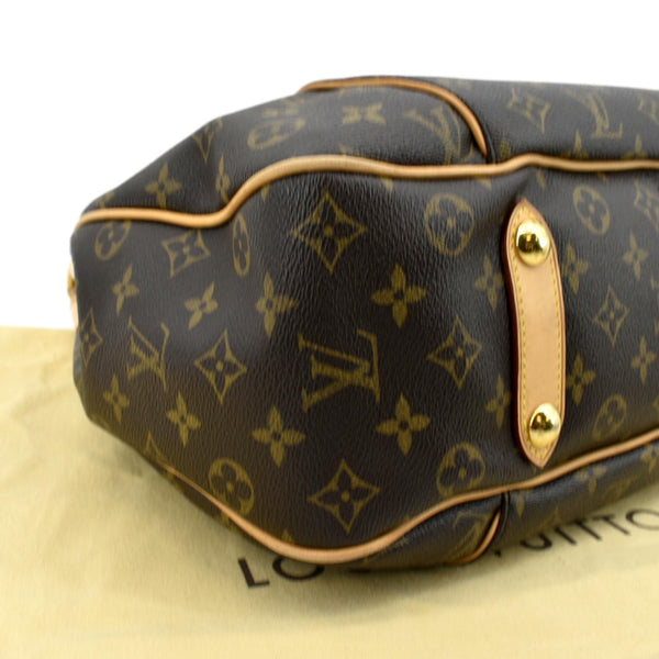 Louis Vuitton Galliera PM Monogram Hobo Shoulder Bag in brown color