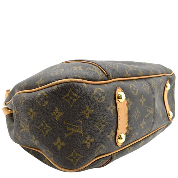 LOUIS VUITTON Galliera PM Monogram Canvas Hobo Shoulder Bag Brown