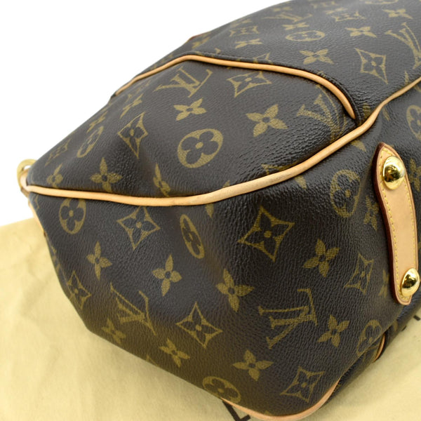 Louis Vuitton Galliera PM Monogram Hobo Shoulder Bag in brown color