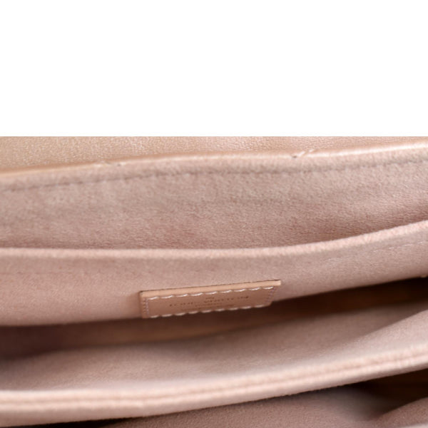 LOUIS VUITTON New Wave PM Quilted Leather Chain Crossbody Bag Rose Blossom