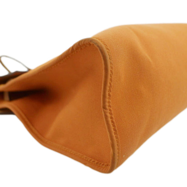 HERMES Herbag Canvas Tote Bag - Bold Orange Elegance