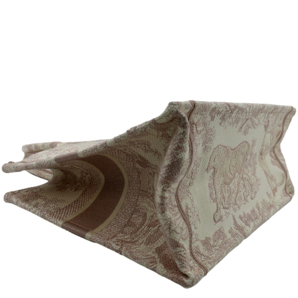 Christian Dior Book Toile de Jouy Canvas Tote Bag - Bottom Left