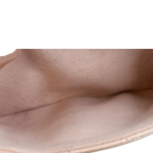 LOUIS VUITTON New Wave PM Quilted Leather Chain Crossbody Bag Rose Blossom