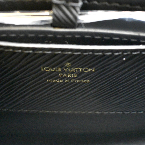 LOUIS VUITTON LV Twist MM Epi Leather Shoulder Bag Black