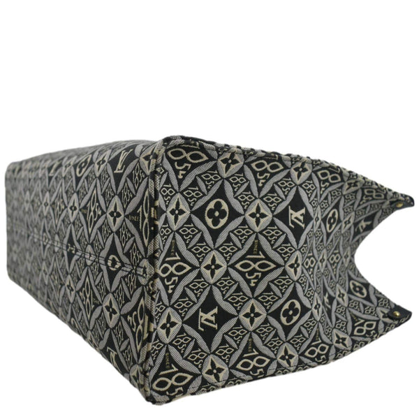 LOUIS VUITTON Onthego GM 1854 Jacquard Tote Bag Grey