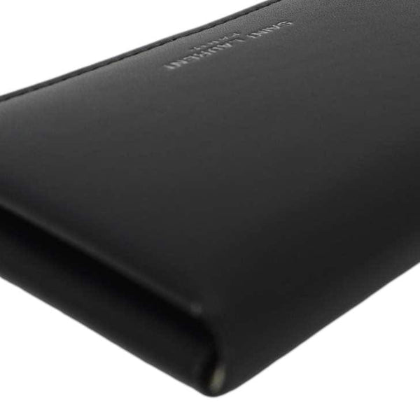 YVES SAINT LAURENT Paris Business Smooth Leather Card Case Black