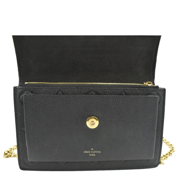 LOUIS VUITTON Vavin Monogram Empreinte Chain Shoulder Bag Black