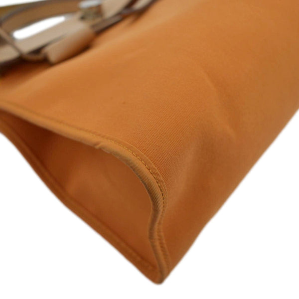 HERMES Herbag Canvas Tote Bag - Bold Orange Elegance