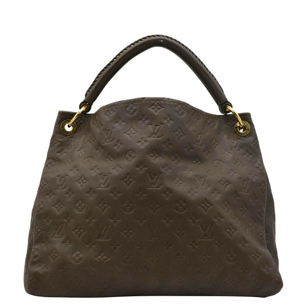 LOUIS VUITTON Artsy MM Monogram Empreinte Leather Hobo Bag Brown
