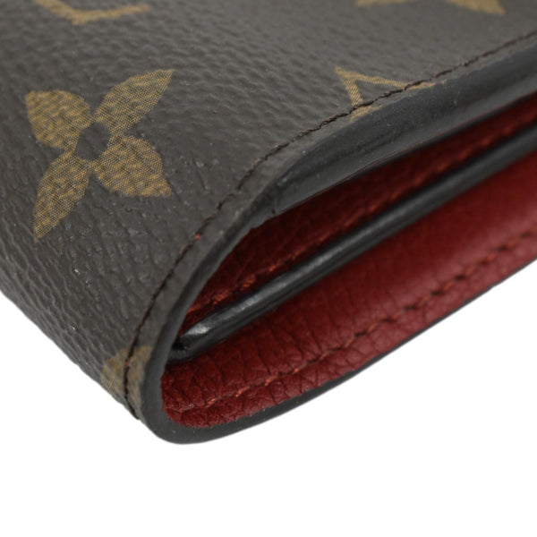 LOUIS VUITTON Pallas Compact Monogram Canvas Wallet Cerise