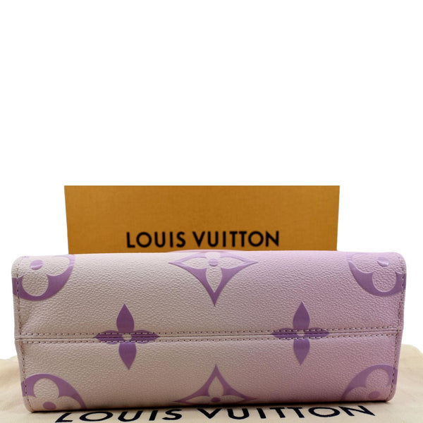 LOUIS VUITTON Onthego PM Monogram Coated Canvas Tote Sunrise Pastel