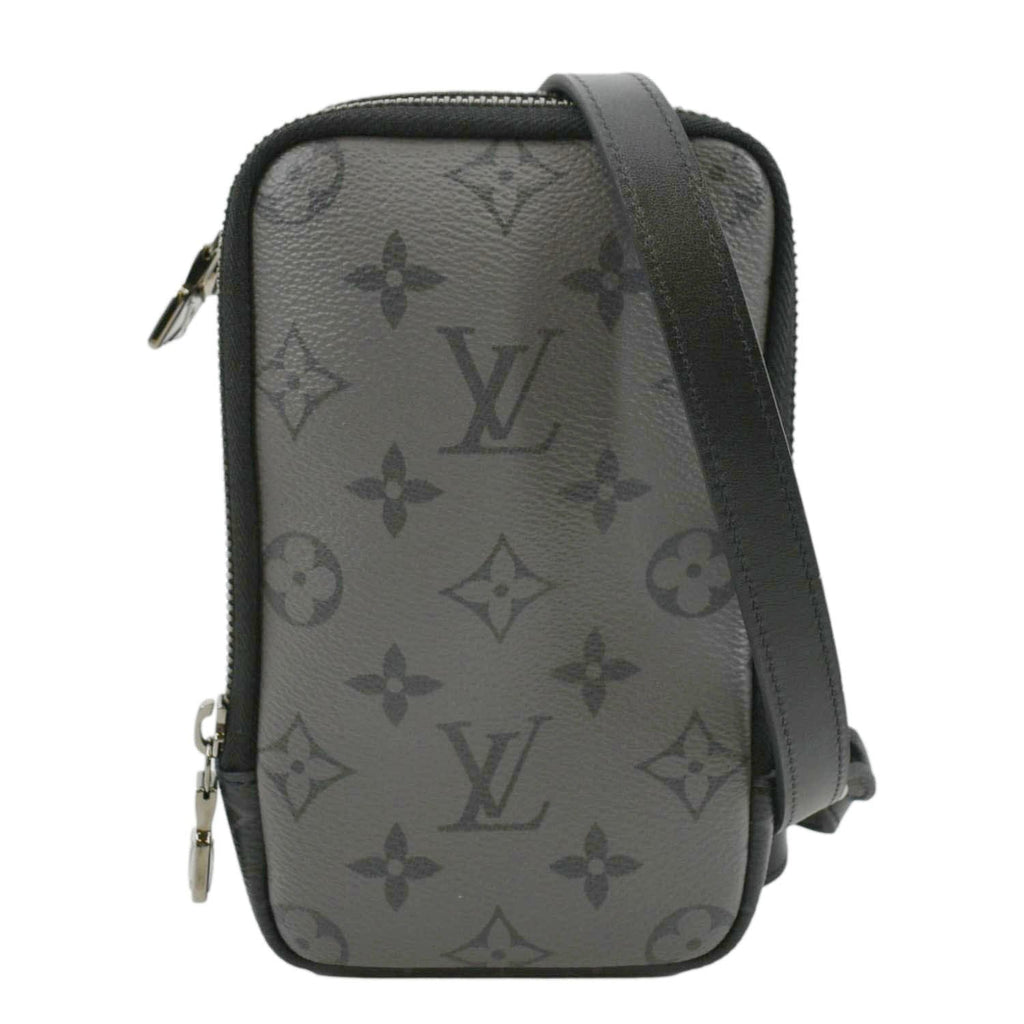 Louis Vuitton, Bags, Louis Vuitton Double Monogram Eclipse Phone Pouch  Black