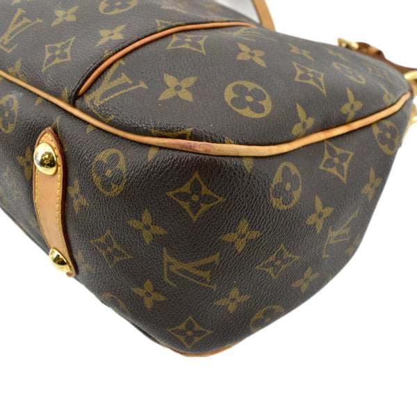LOUIS VUITTON Galliera PM Monogram Canvas Hobo Shoulder Bag Brown
