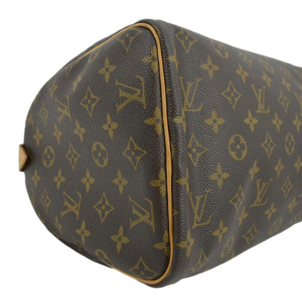 LOUIS VUITTON Speedy 30 Monogram Canvas Satchel Bag Brown