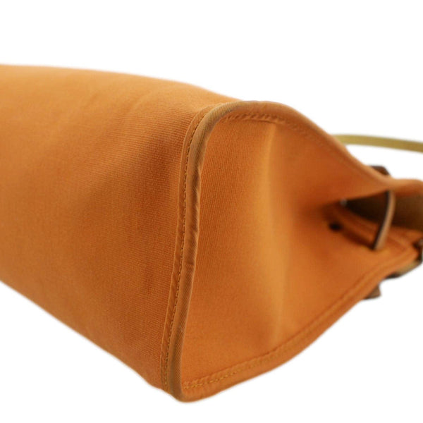 HERMES Herbag Canvas Tote Bag - Bold Orange Elegance