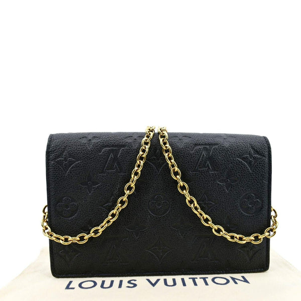 LOUIS VUITTON Vavin Monogram Empreinte Chain Shoulder Bag Black