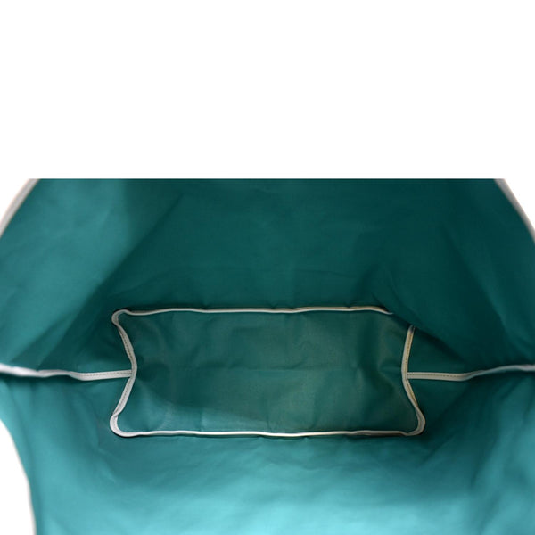 GOYARD Saint Louis Claire Voie Chevron Print Coated Canvas Tote Bag White