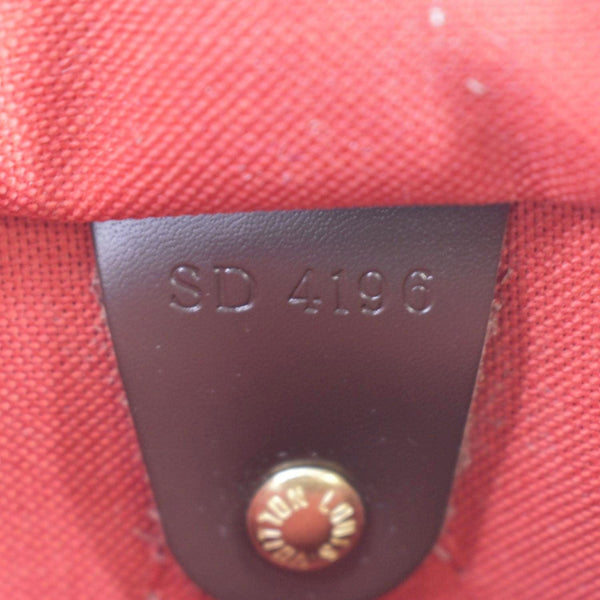 LOUIS VUITTON Speedy 30 Damier Ebene Satchel Bag Brown