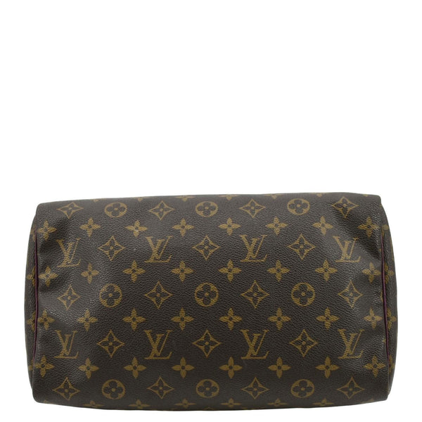 LOUIS VUITTON Totem Speedy 30 Monogram Canvas Satchel Bag Magenta