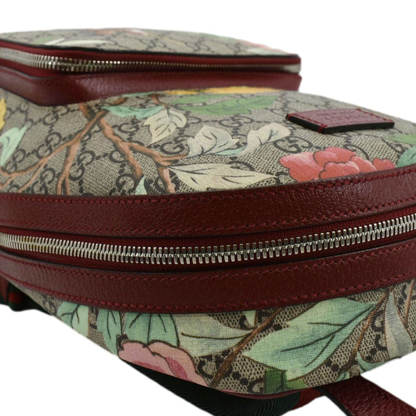 GUCCI Tian Print GG Supreme Monogram Canvas Backpack Beige 427042