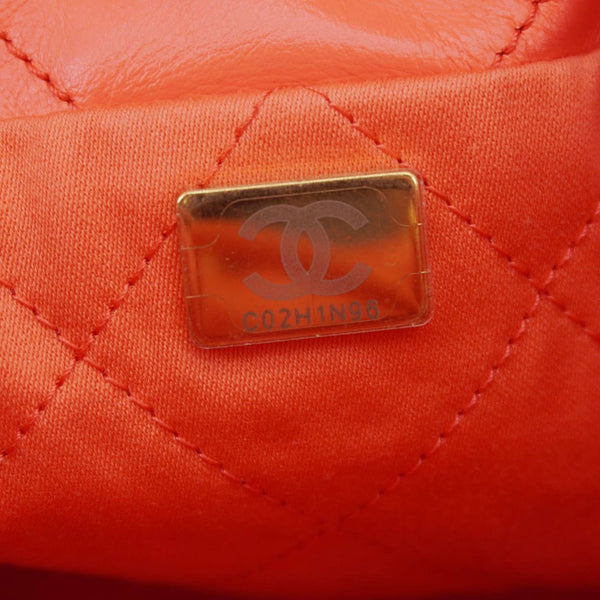 CHANEL 22 Small Quilted Leather Crossbody Bag Coral