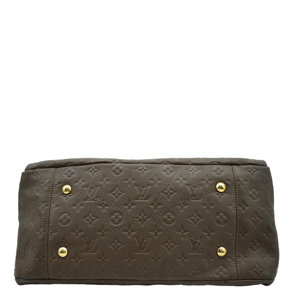 LOUIS VUITTON Artsy MM Monogram Empreinte Leather Hobo Bag Brown