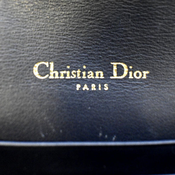 CHRISTIAN DIOR Saddle Oblique Canvas Belt Bag Navy Blue