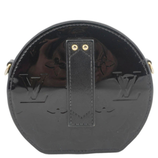 LOUIS VUITTON Boite Chapeau Souple Mini Monogram Vernis Shoulder Bag Black
