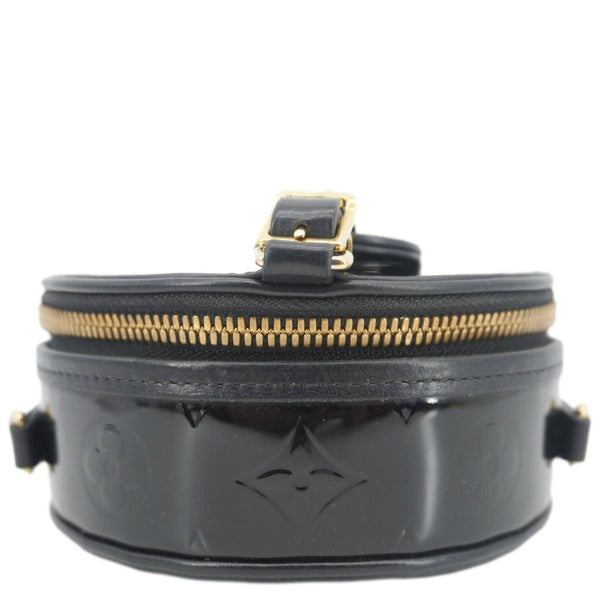 LOUIS VUITTON Boite Chapeau Souple Mini Monogram Vernis Shoulder Bag Black