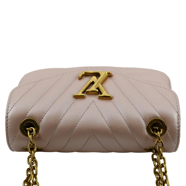 LOUIS VUITTON New Wave PM Quilted Leather Chain Crossbody Bag Rose Blossom